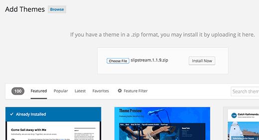Как выбрать идеальную тему для WordPress – 9 факторов, которые стоит принять во внимание 29 uploadzipinstall