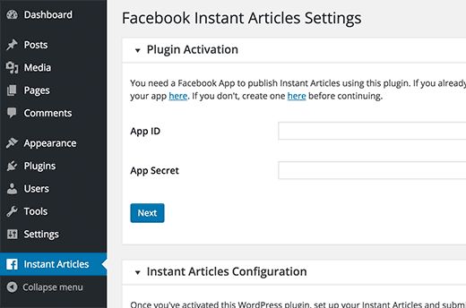 Как настроить Facebook Instant Articles в WordPress: пошаговое руководство 104 WordPress